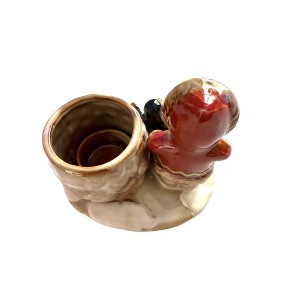 Yankee Candle Christmas Tea Light Holder VINTAGE Eskimo Penguin Ronnie Walter - Picture 4 of 8